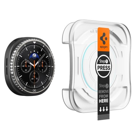 SZKŁO HARTOWANE SPIGEN GLAS.TR "EZ-FIT" 2-PACK GALAXY WATCH 8 CLASSIC (46 MM) CLEAR