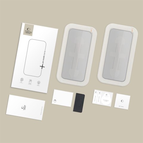 SZKŁO PRYWATYZUJĄCE TECH-PROTECT QUICK SET SPY+ 2-PACK IPHONE 12 / 12 PRO PRIVACY