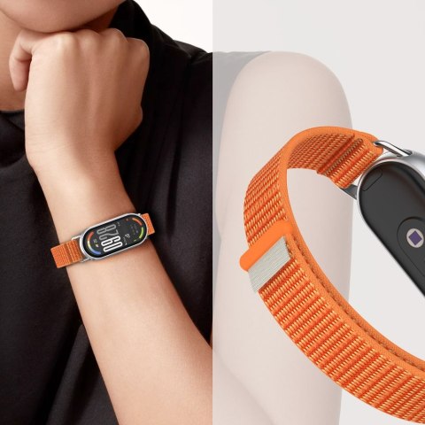 TECH-PROTECT NYLON STRIPE XIAOMI SMART BAND 8 / 9 / 10 / NFC BLACK/ORANGE