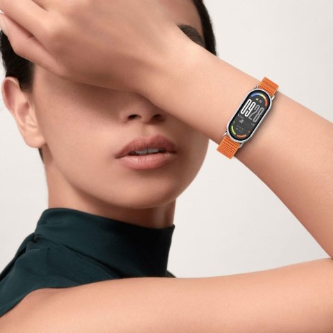 TECH-PROTECT NYLON STRIPE XIAOMI SMART BAND 8 / 9 / 10 / NFC ORANGE/GREY