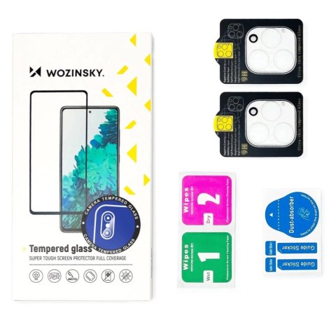 Czarne szkło na aparat Wozinsky Full Camera Glass na iPhone 17 Pro Max, zestaw 2 sztuk