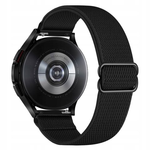 Czarny pasek silikonowy 20mm do Samsung Galaxy Watch - uniwersalny