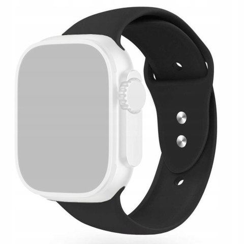 Czarny pasek silikonowy 21mm do Apple Watch - lekki i wygodny