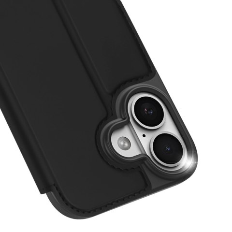 Etui Dux Ducis Skin Pro na iPhone 17 z klapką i miejscem na kartę - czarne