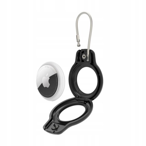 Etui Tech-Protect Rough Vein Czarny 2 szt. do Apple AirTag z materiału