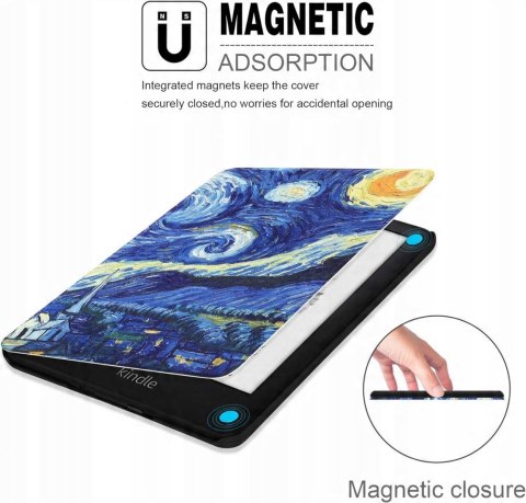 Etui na Kindle 10 2019 6" - Van Gogh Gwiaździsta Noc Pokrowiec