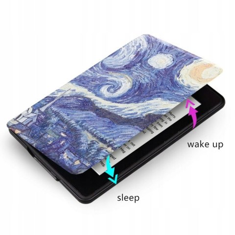 Etui na Kindle 10 2019 6" - Van Gogh Gwiaździsta Noc Pokrowiec