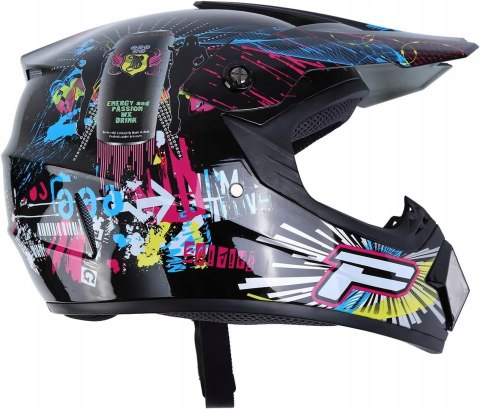 Kompletny Zestaw Motocyklowy: Kask L + Gogle + Rękawice + Maska Enduro Quad