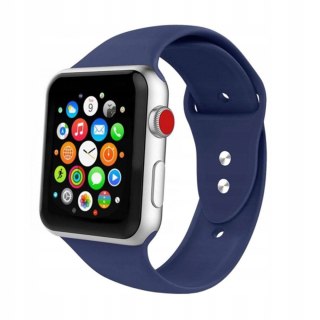 Niebieski pasek silikonowy do Apple Watch 40mm - wygodny i lekki