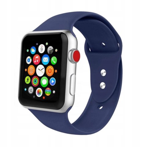 Niebieski pasek silikonowy do Apple Watch 40mm - wygodny i lekki