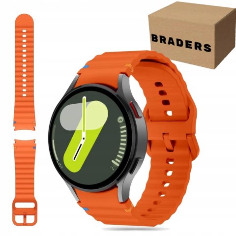 Pasek Silicone Band do Galaxy Watch 7/FE/6/5/4 Classic - pomarańczowy