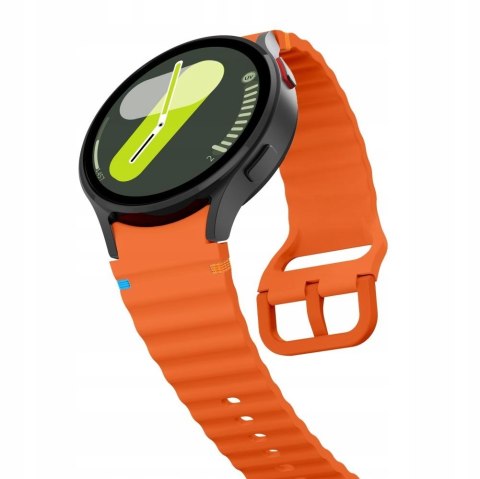 Pasek Silicone Band do Galaxy Watch 7/FE/6/5/4 Classic - pomarańczowy