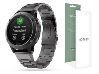 Pasek Tech-Protect Stainless do Garmin Fenix 3/5X/6X/7X czarny