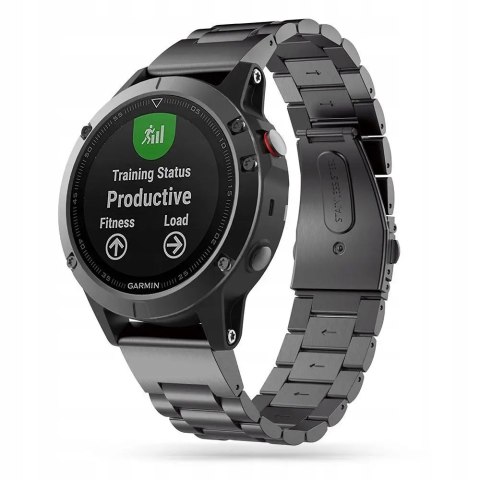 Pasek Tech-Protect Stainless do Garmin Fenix 3/5X/6X/7X czarny