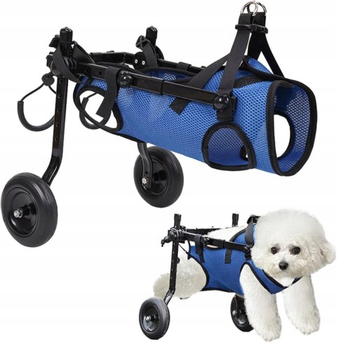 Wózek inwalidzki dla psów średnich ras - tylne łapy, rozmiar M Braders