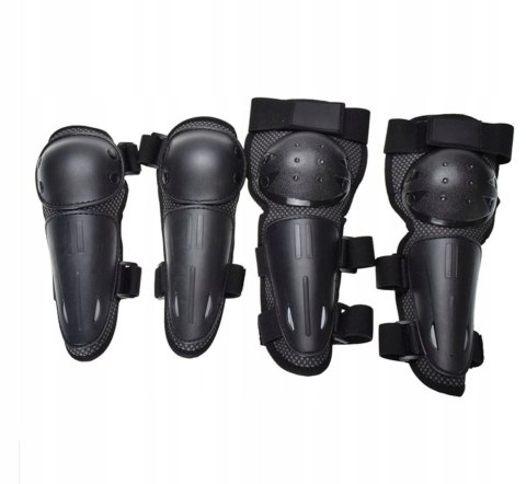 Zbroja Ochronna Dla Dzieci 5-13 Lat Czarna Na Rower Deskorolkę Hulajnogę