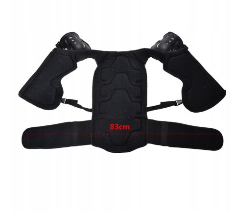 Zbroja Ochronna Dla Dzieci 5-13 Lat Czarna Na Rower Deskorolkę Hulajnogę