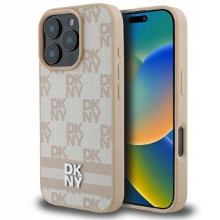 Etui plecki DKNY różowe do Apple iPhone 16 Pro - styl i ochrona