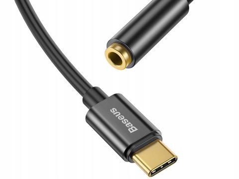 Adapter Baseus L54 USB-C na Jack 3,5mm czarny