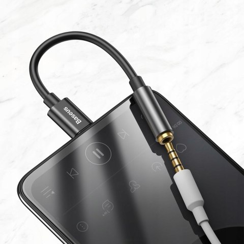 Adapter Baseus L54 USB-C na Jack 3,5mm czarny