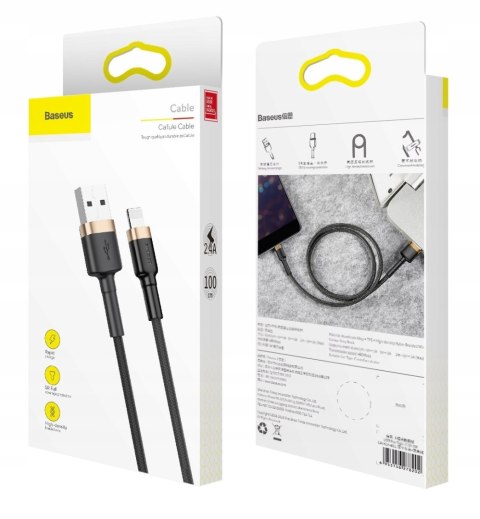 Kabel Baseus USB - Apple Lightning 1 m czarny