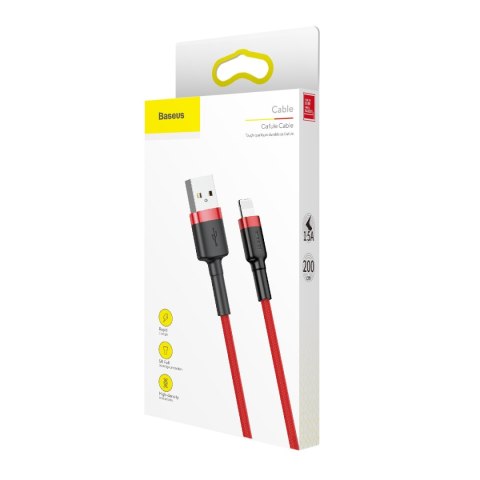 Kabel Baseus USB - Apple Lightning 2 m czerwony