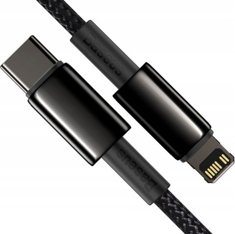 Kabel Baseus USB typ C - Apple Lightning 1 m czarny