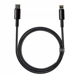 Kabel Baseus USB typ C - Apple Lightning 1 m czarny