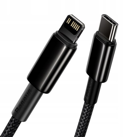 Kabel Baseus USB typ C - Apple Lightning 1 m czarny