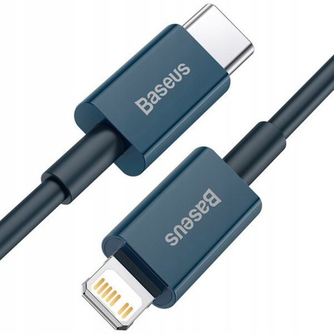 Kabel Baseus USB typ C - Apple Lightning 1 m niebieski