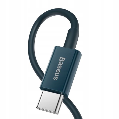 Kabel Baseus USB typ C - Apple Lightning 1 m niebieski