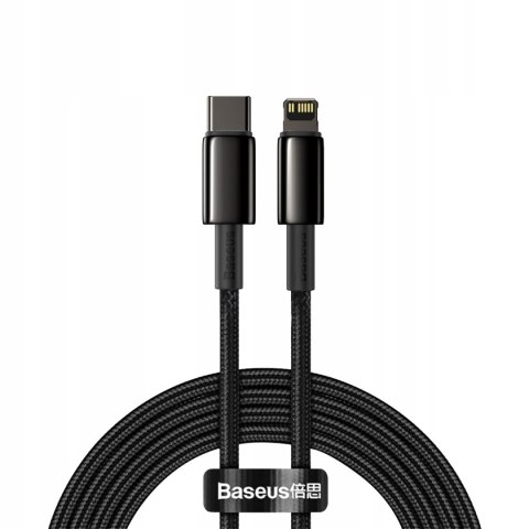 Kabel Baseus USB typ C - Apple Lightning 2 m czarny