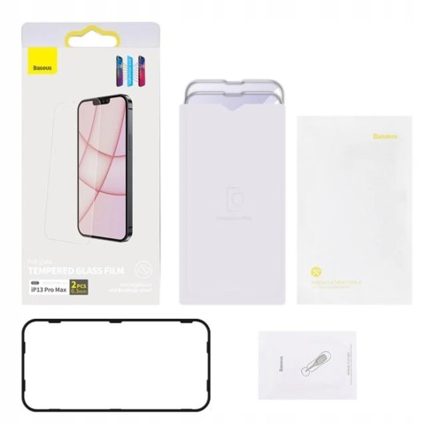 Szkło hartowane Baseus do Apple iPhone 13 Pro Max 2 szt.