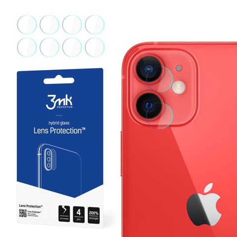 Szkło hybrydowe 3MK do Apple iPhone 12 Mini 4 szt.