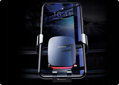 UCHWYT BASEUS METAL AGE GRAWITACYJNY DO SLOTU CD BLACK