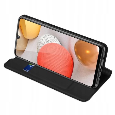 Etui Portfel Black+ szkło do Samsung Galaxy A42 5G