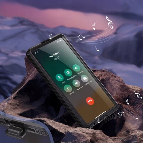 Etui wodoodporne MagSafe czarne do Samsung Galaxy S25 Ultra IP68