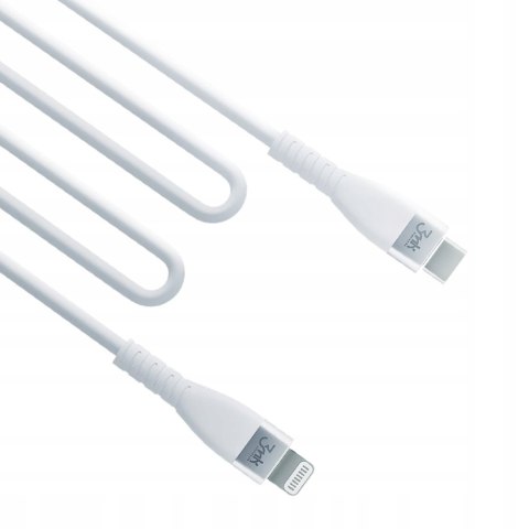 Kabel 3mk USB typ C - Apple Lightning 1 m biały