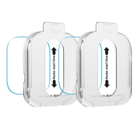SZKŁO HARTOWANE TECH-PROTECT EASY SET+ 2-PACK APPLE WATCH ULTRA 1 / 2 (49 MM) CLEAR