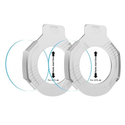 SZKŁO HARTOWANE TECH-PROTECT EASY SET+ 2-PACK HUAWEI WATCH GT 5 (46 MM) CLEAR