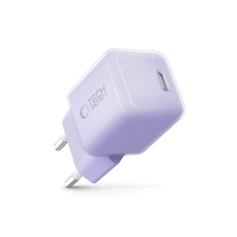 TECH-PROTECT NCM25 1-PORT NETWORK CHARGER PD 25W BABY PURPLE