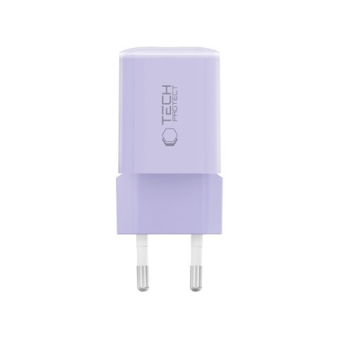 TECH-PROTECT NCM33 2-PORT NETWORK CHARGER PD 33W / QC3.0 BABY PURPLE