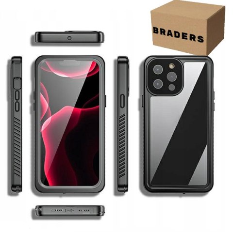 Wodoodporne etui IP68 czarne do Apple iPhone 16e - pancerna ochrona