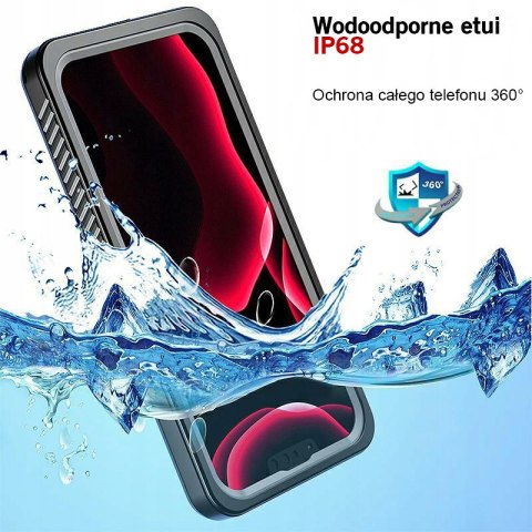 Wodoodporne etui IP68 czarne do Apple iPhone 16e - pancerna ochrona