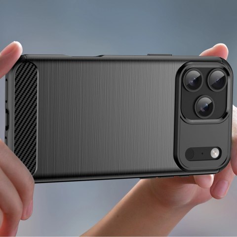 Etui Carbon Case na iPhone 17 Pro - czarne