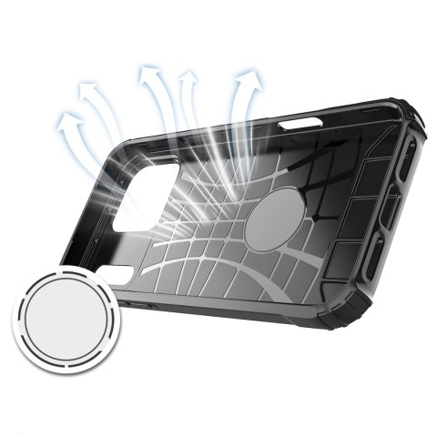 Etui Hybrid Armor na iPhone 17 Pro Max pancerne - czarne
