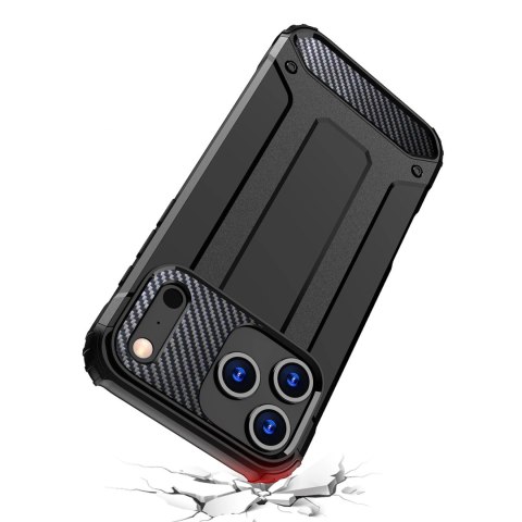 Etui Hybrid Armor na iPhone 17 Pro pancerne - czarne