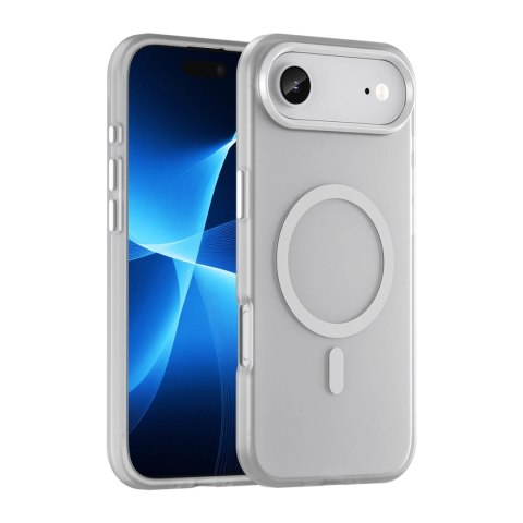 Etui Magnetic Abrasive na iPhone 17 Air kompatybilne z MagSafe - matowe białe