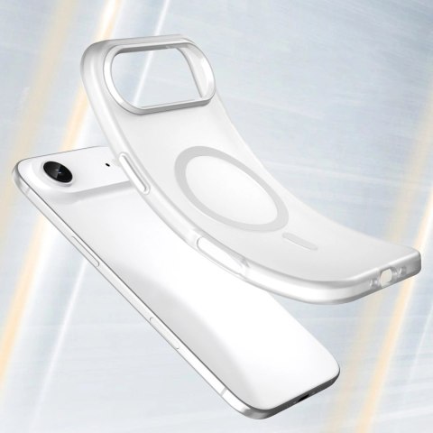 Etui Magnetic Abrasive na iPhone 17 Air kompatybilne z MagSafe - matowe białe