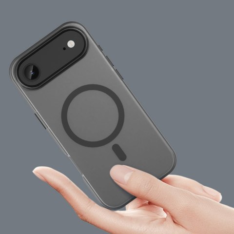 Etui Magnetic Abrasive na iPhone 17 Air kompatybilne z MagSafe - matowe czarne